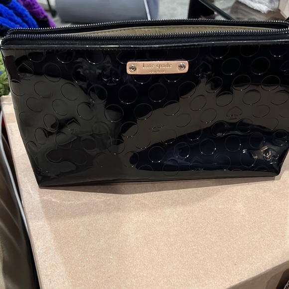 Kate Spade Patent Leather Cosmetic Case - Picture 1 of 7